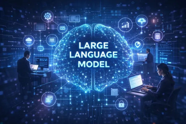 Implementasi Large Language Model untuk manajemen informasi dan analisis data perusahaan oleh Antigravity