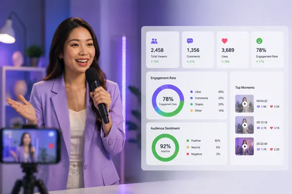 AI analytics untuk mengukur performa host event dan livestream secara real-time